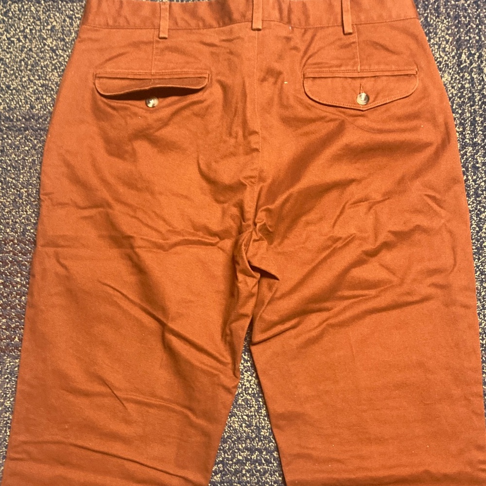 Lands' End Men's Chinos in Rust - Picture 8 of 9